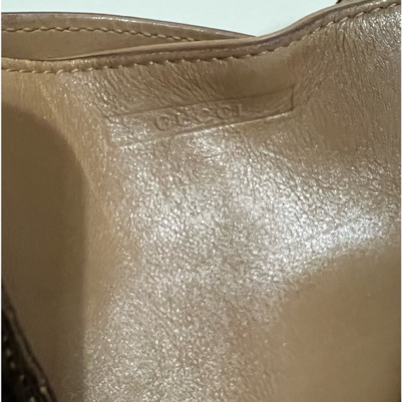 TAN GUCCI LEATHER TOTE - Picture 13 of 16